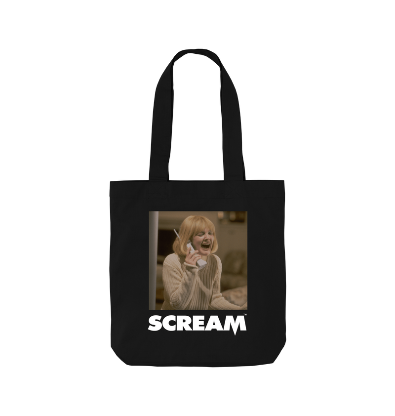 Black Printed Bag Front