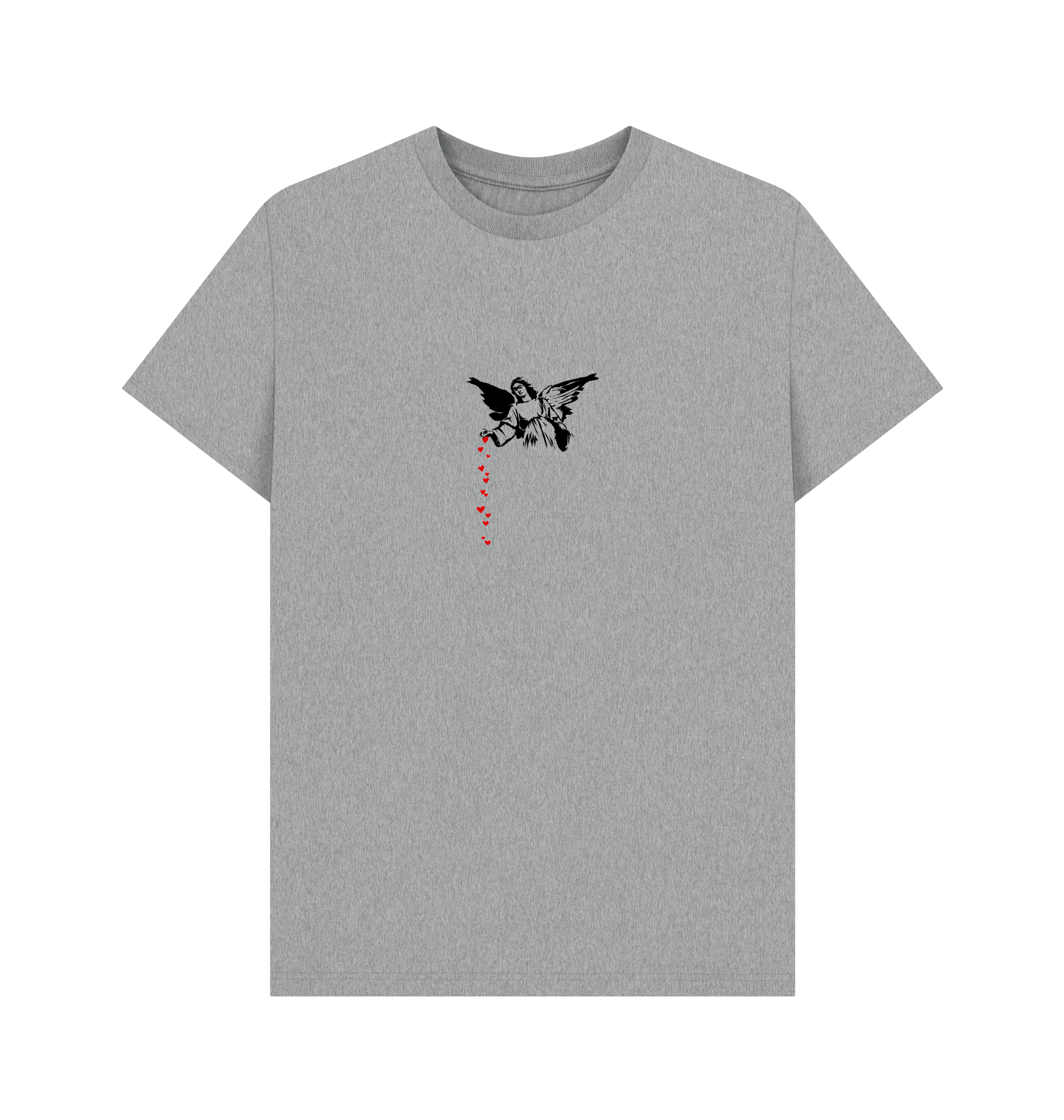 Athletic Grey Printed T-shirt Front