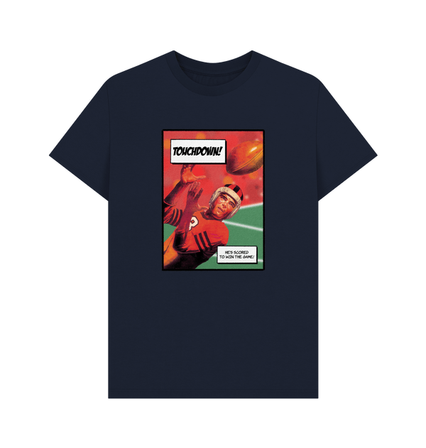 Navy Blue Printed T-shirt Front