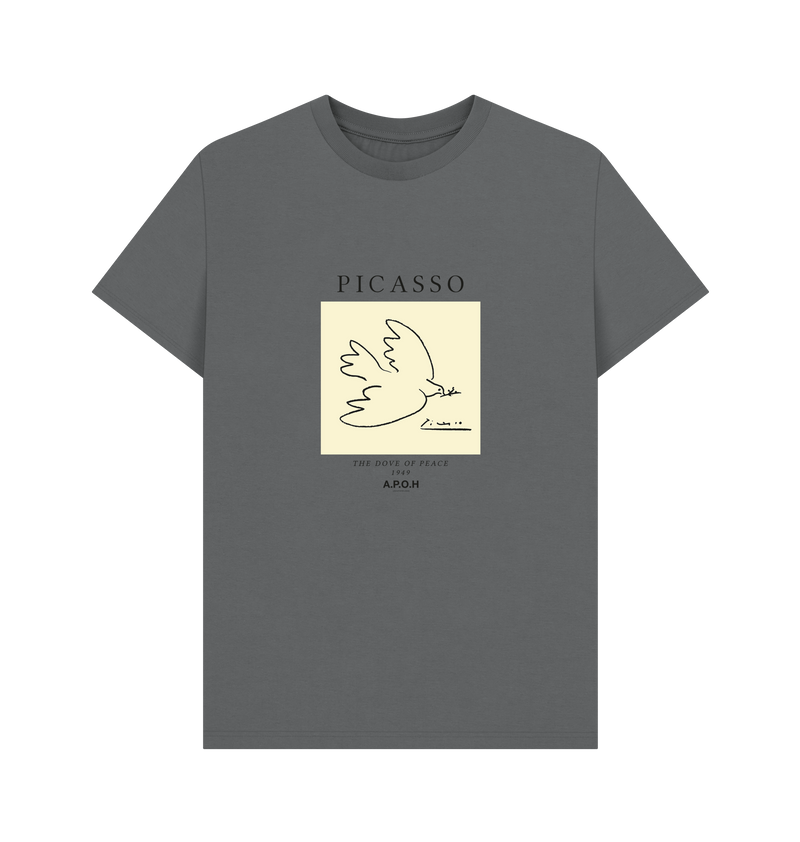 Slate Grey Printed T-shirt Front