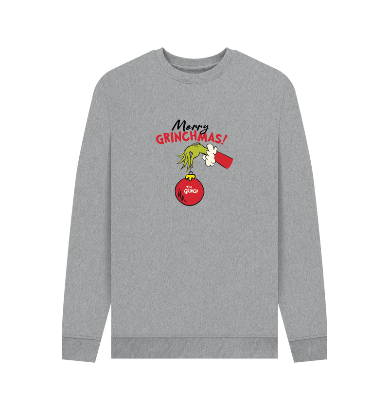 Light Heather Printed Sweater Front