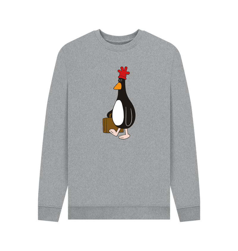 Light Heather Printed Sweater Front