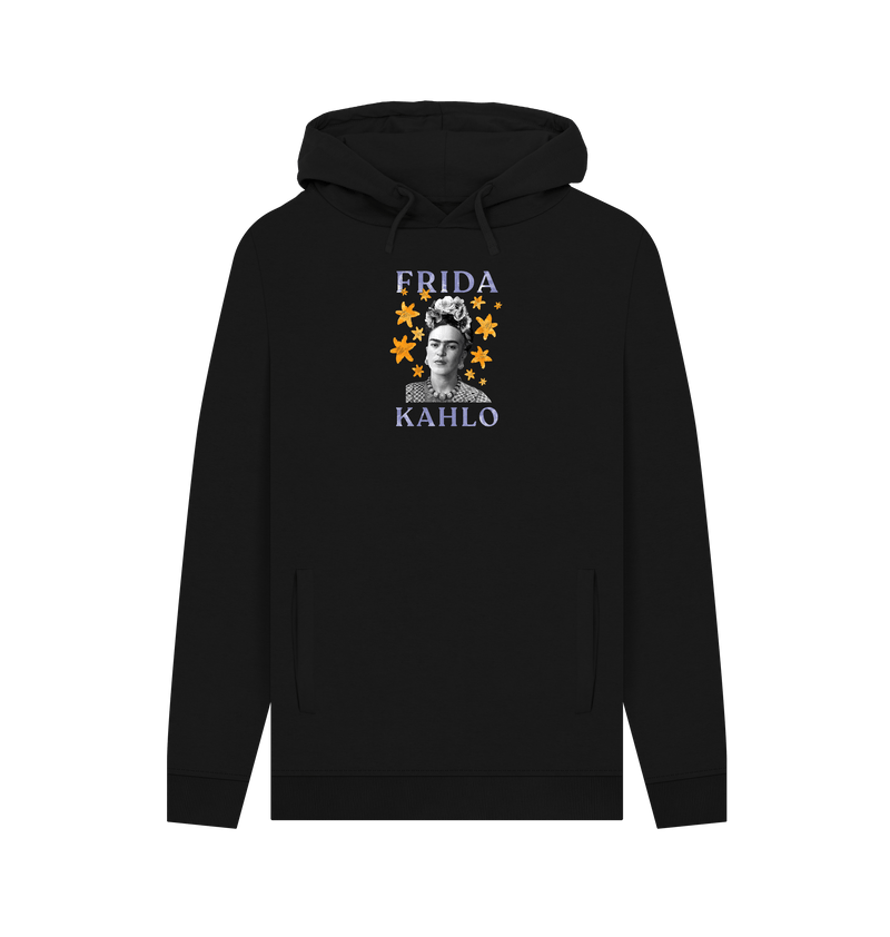 Black Printed Hoody Front