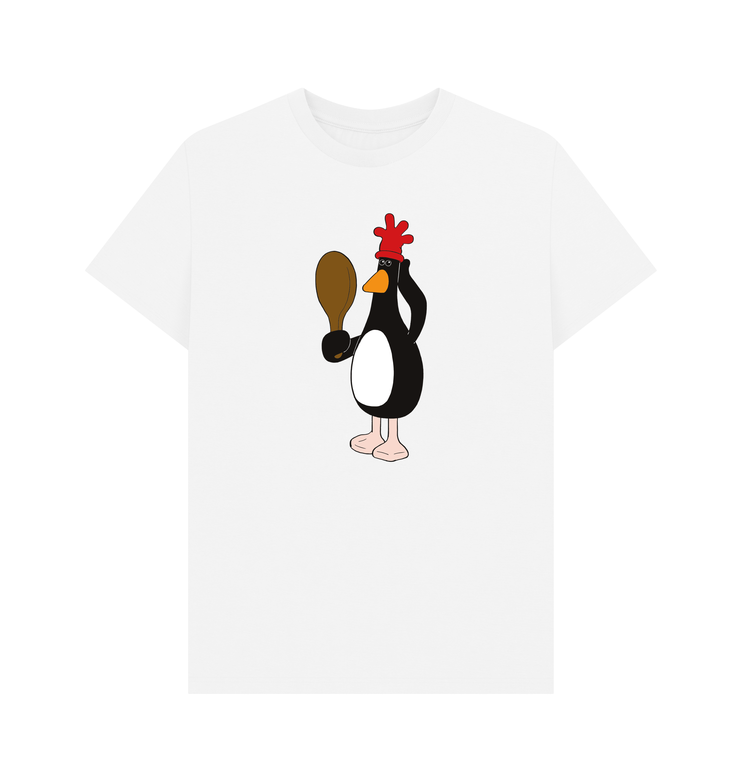 White Printed T-shirt Front