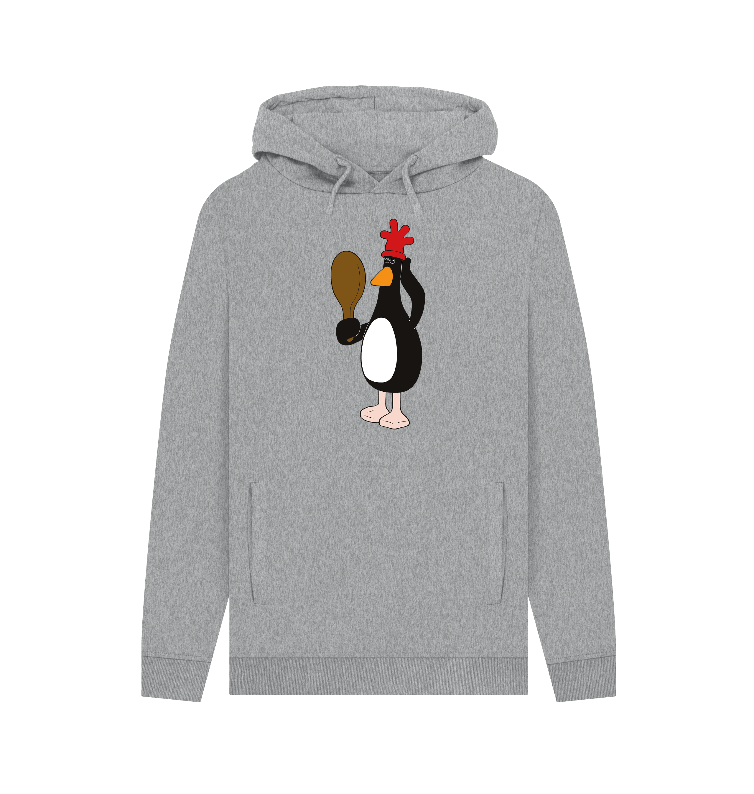 Light Heather Printed Hoody Front