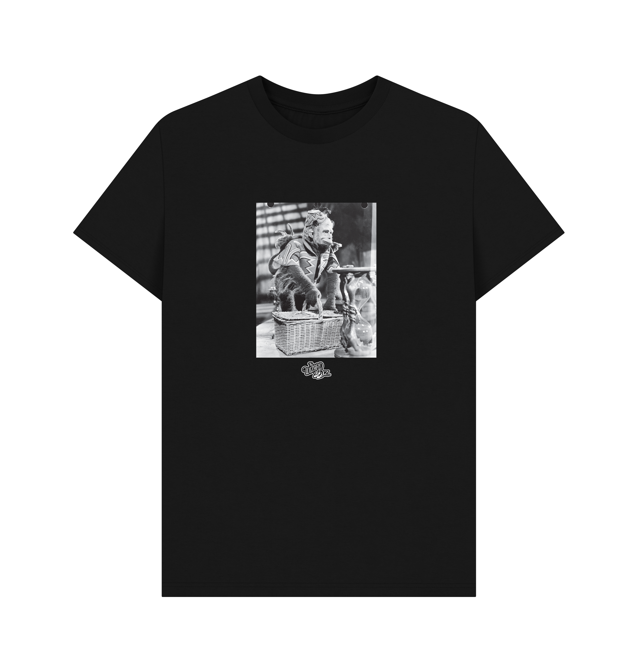 Black Printed T-shirt Front