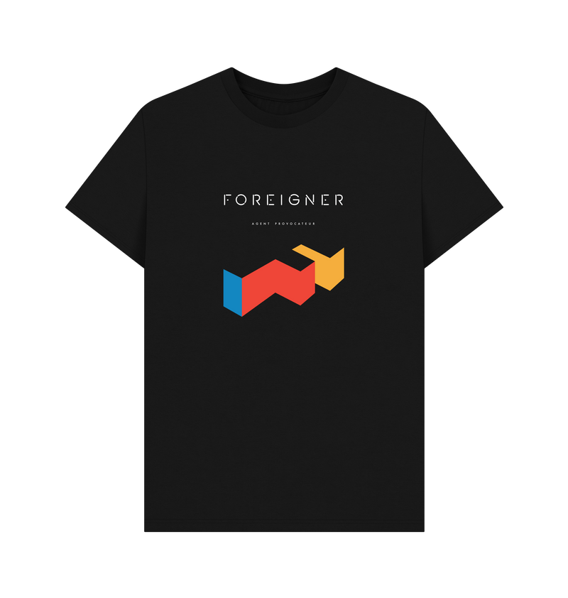 Black Printed T-shirt Front