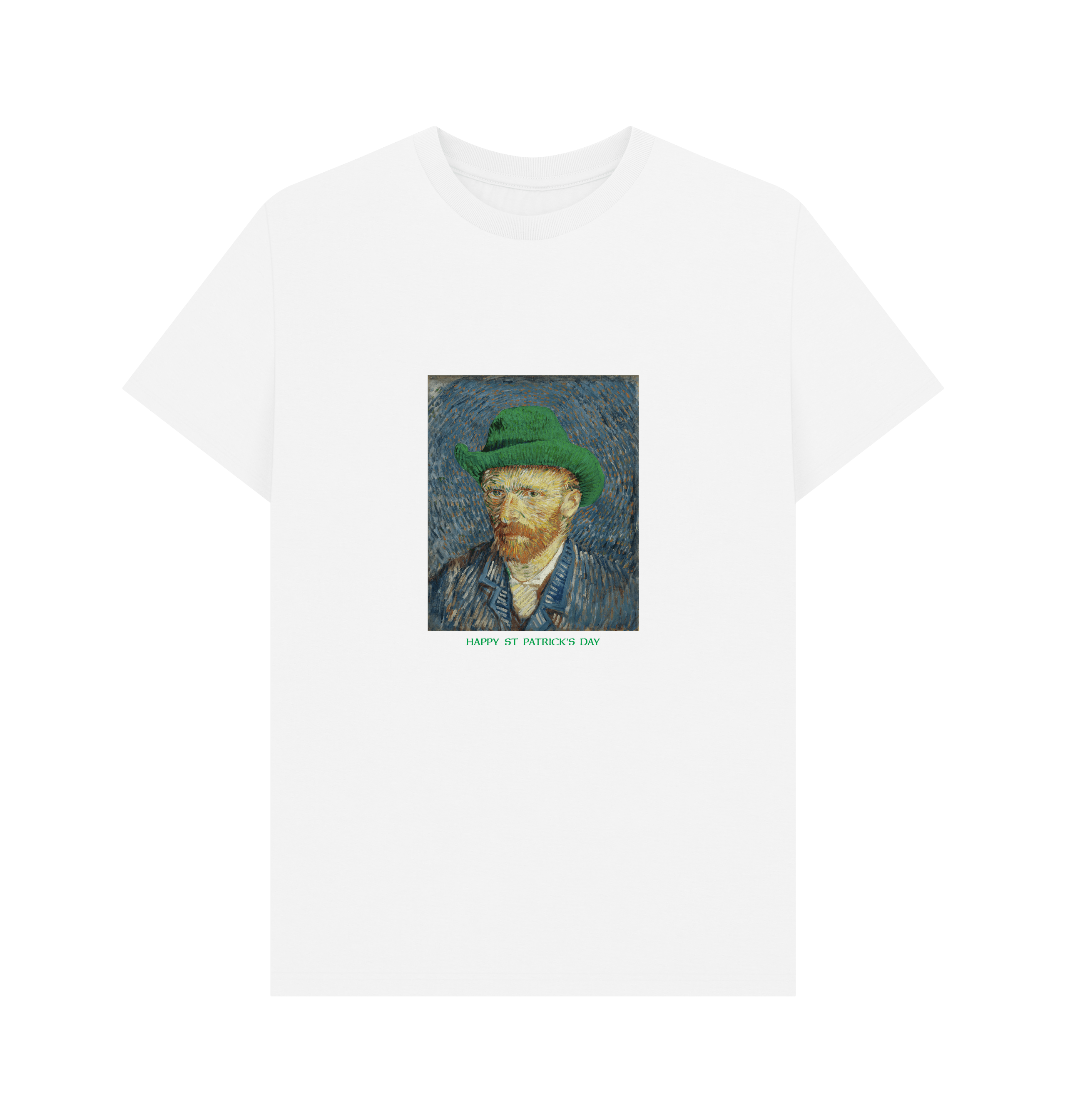 White Printed T-shirt Front