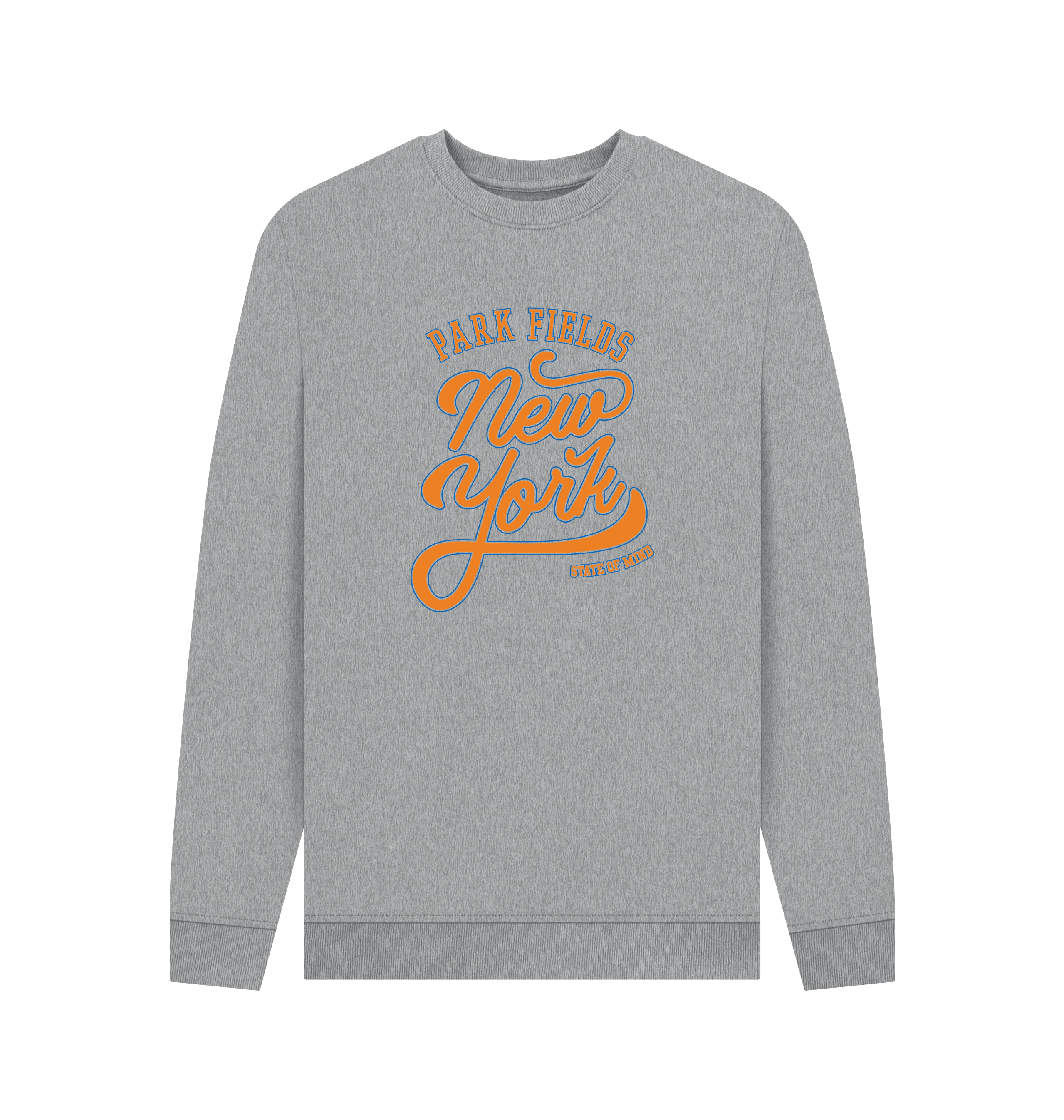 Light Heather Printed Sweater Front