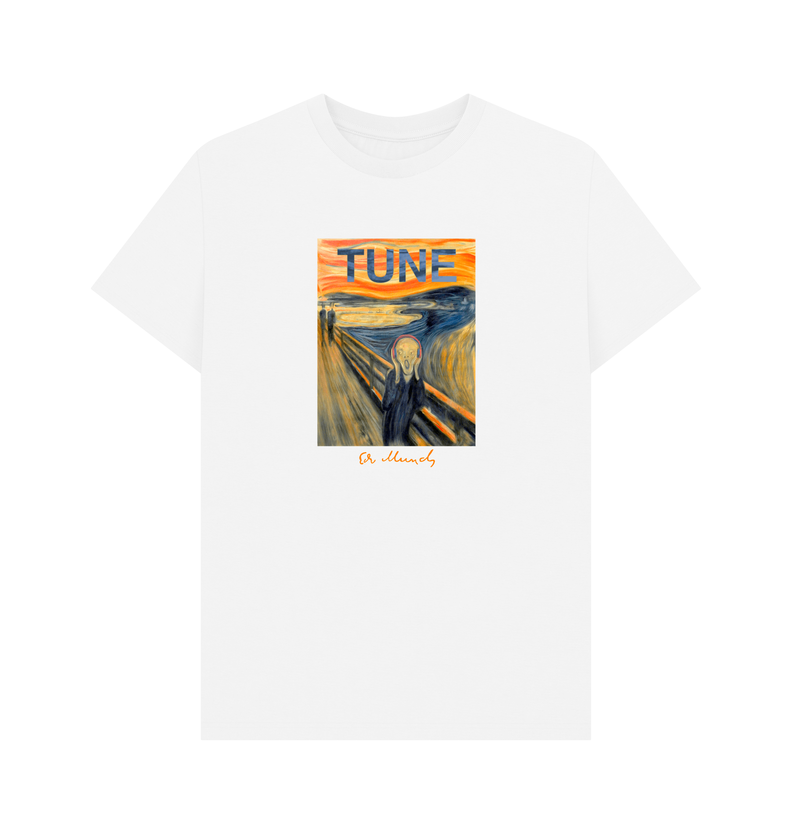 White Printed T-shirt Front