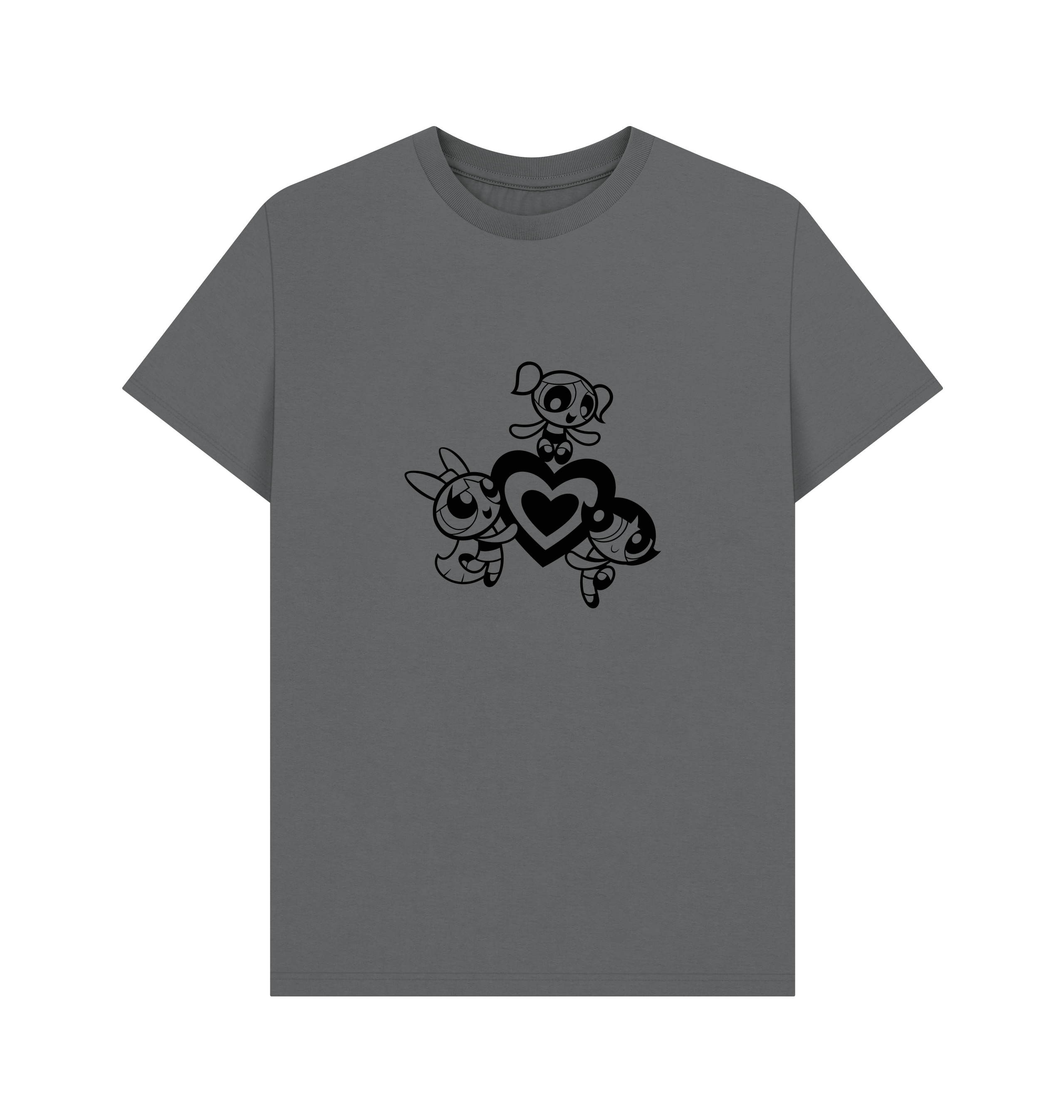 Slate Grey Printed T-shirt Front