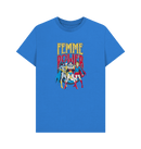Bright Blue Printed T-shirt Front