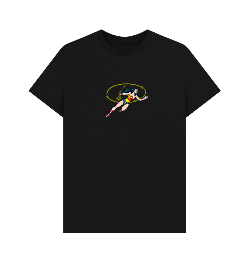 Black Printed T-shirt Front