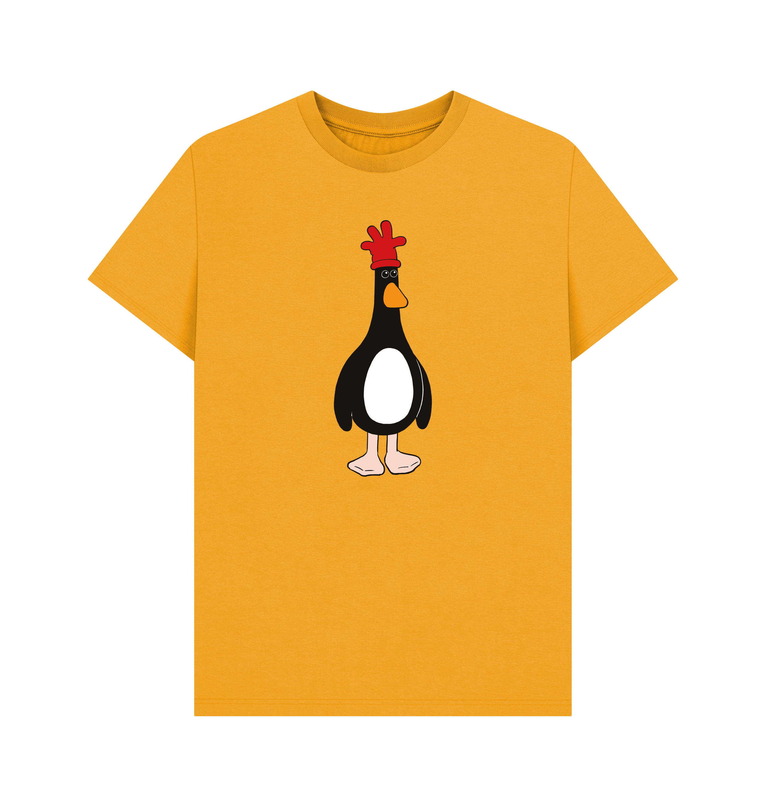 Mustard Printed T-shirt Front