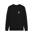 Black Printed Sweater Front