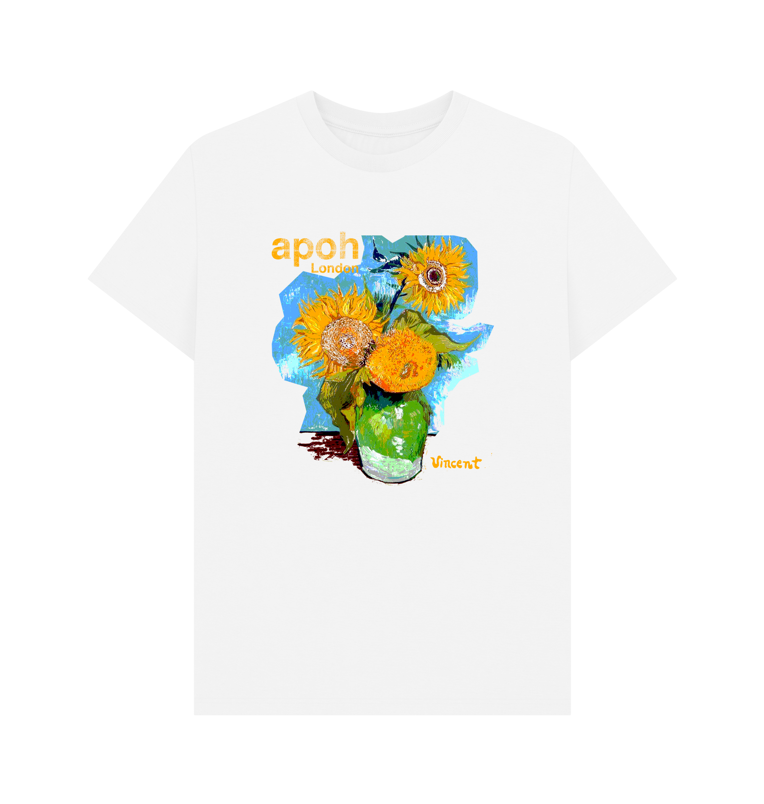 White Printed T-shirt Front