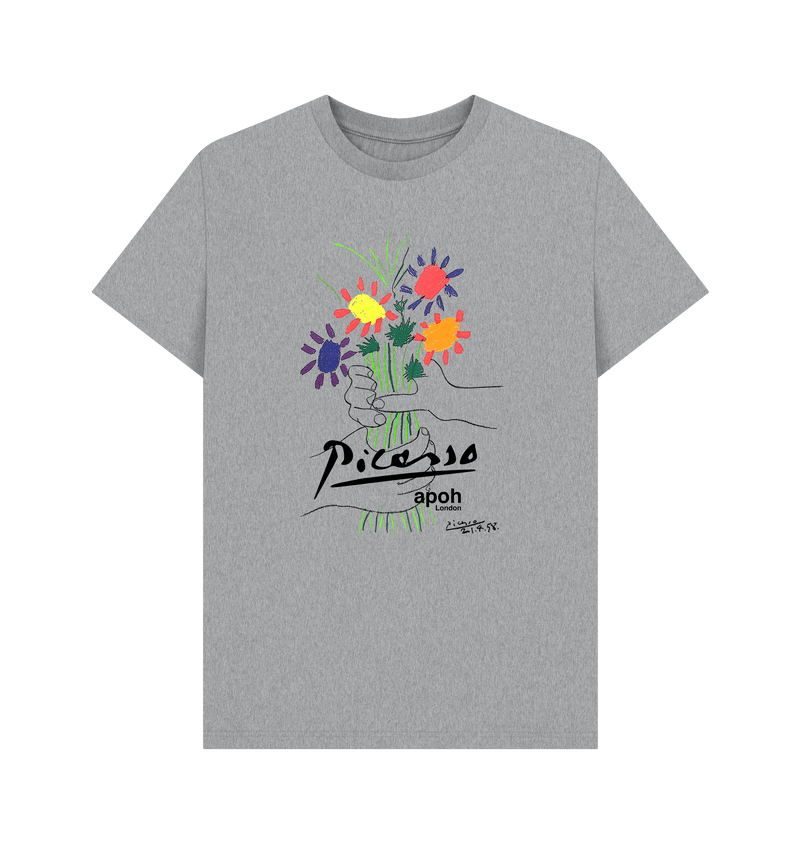 Athletic Grey Printed T-shirt Front