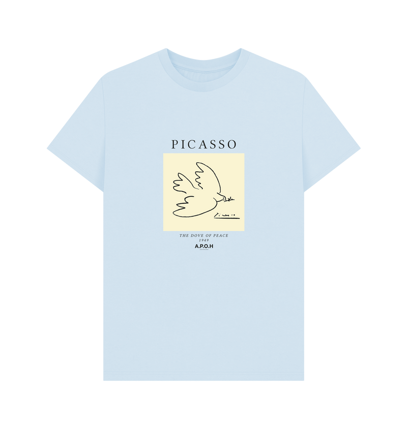 Sky Blue Printed T-shirt Front