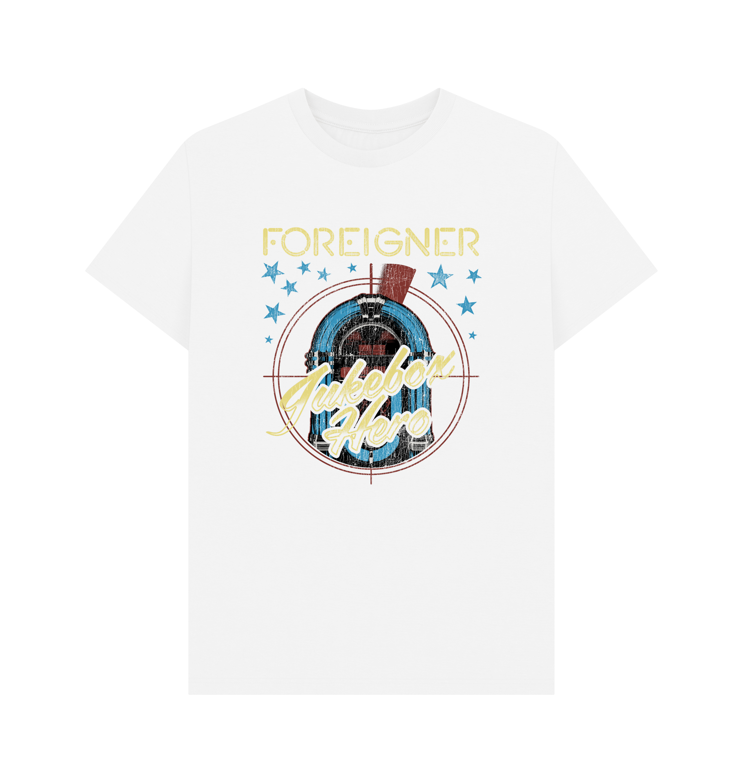 White Printed T-shirt Front