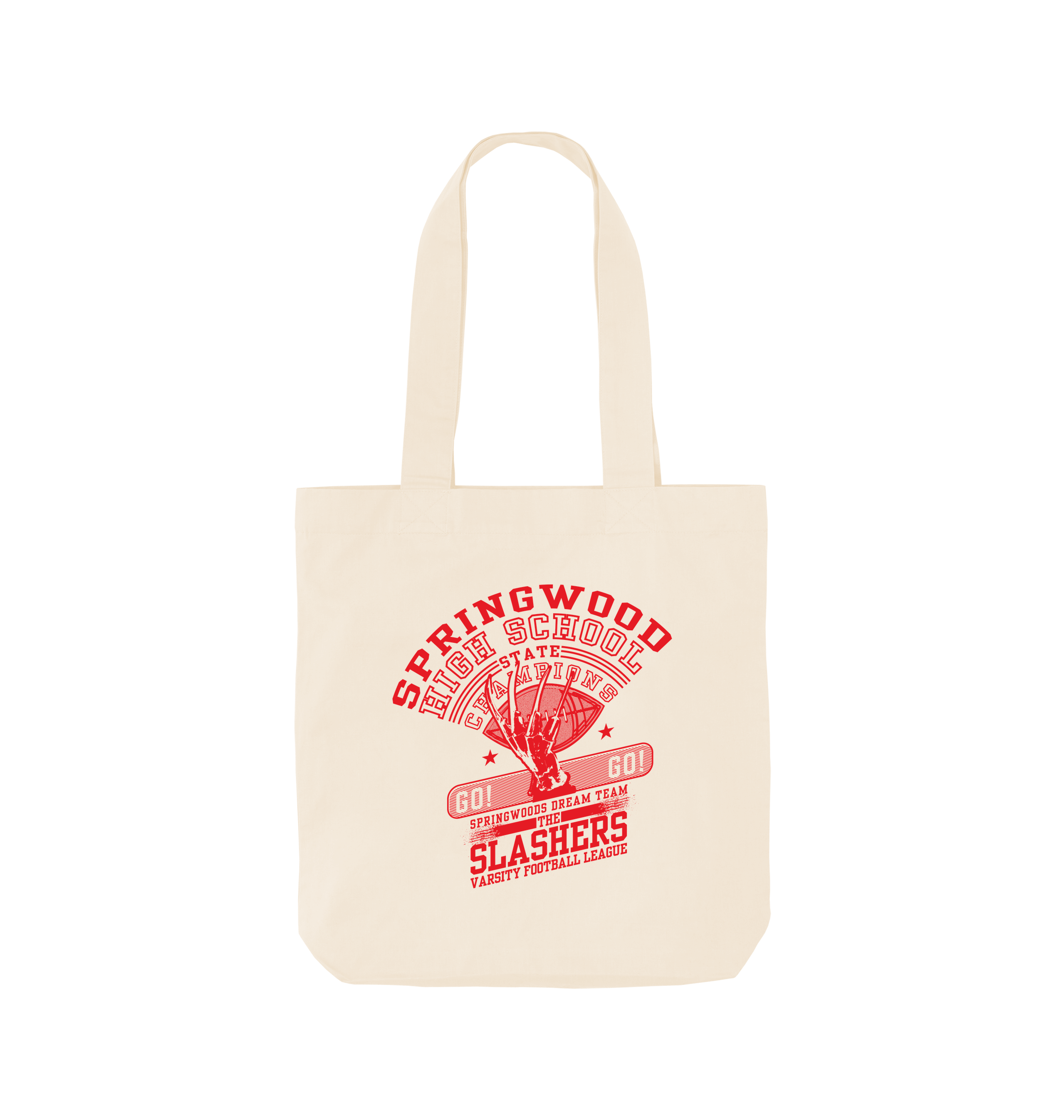 Natural Printed Bag Front