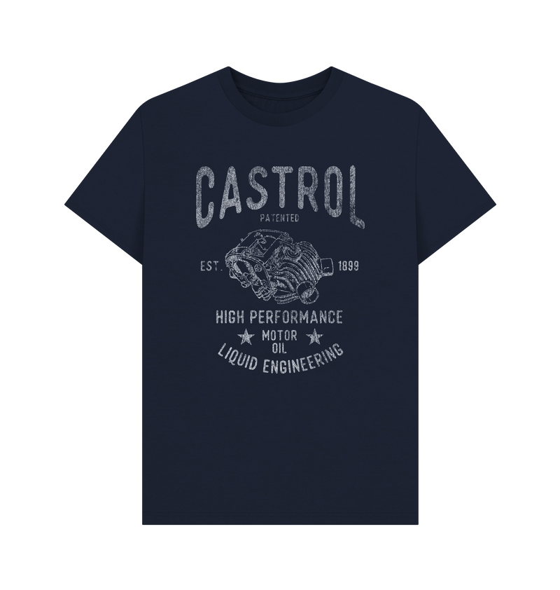 Navy Blue Printed T-shirt Front