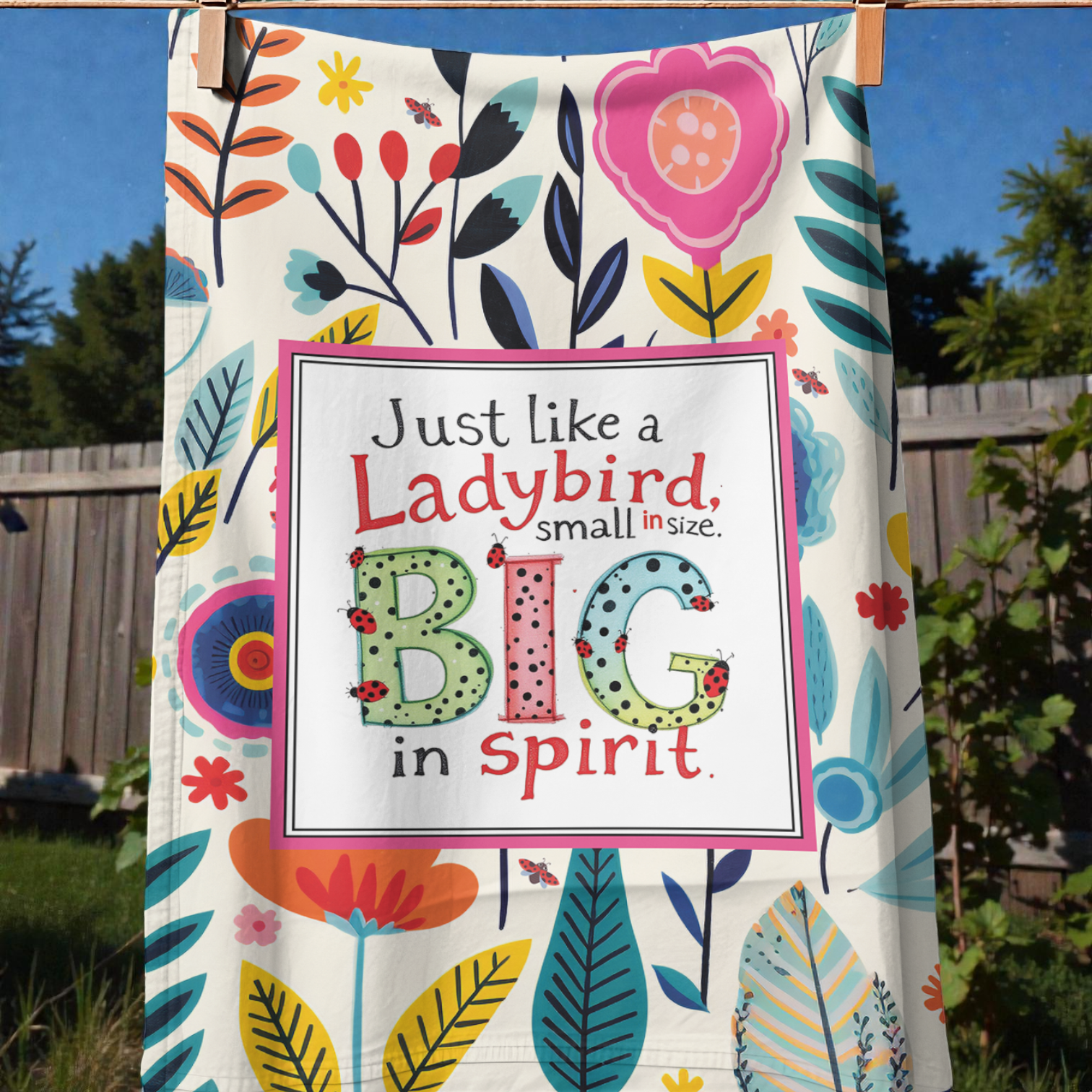 Just Like a Ladybird Tea Towel
