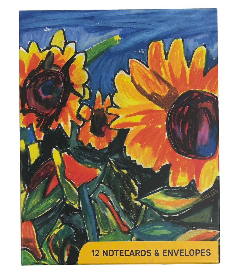 Sunflower Fields Notecard Wallet by Viktor Bevanda