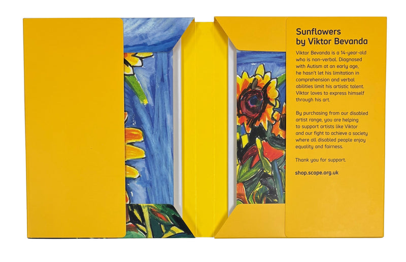 Sunflower Fields Notecard Wallet by Viktor Bevanda