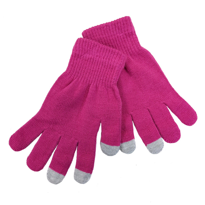 Ladies Touch Screen Gloves in Black, Purple or Pink