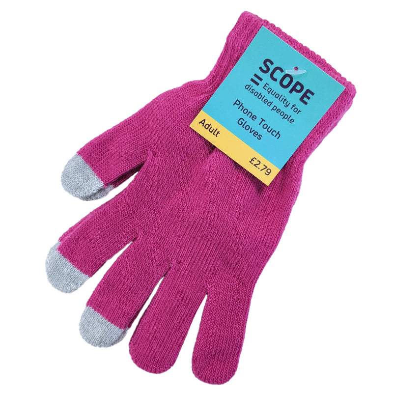 Ladies Touch Screen Gloves in Black, Purple or Pink