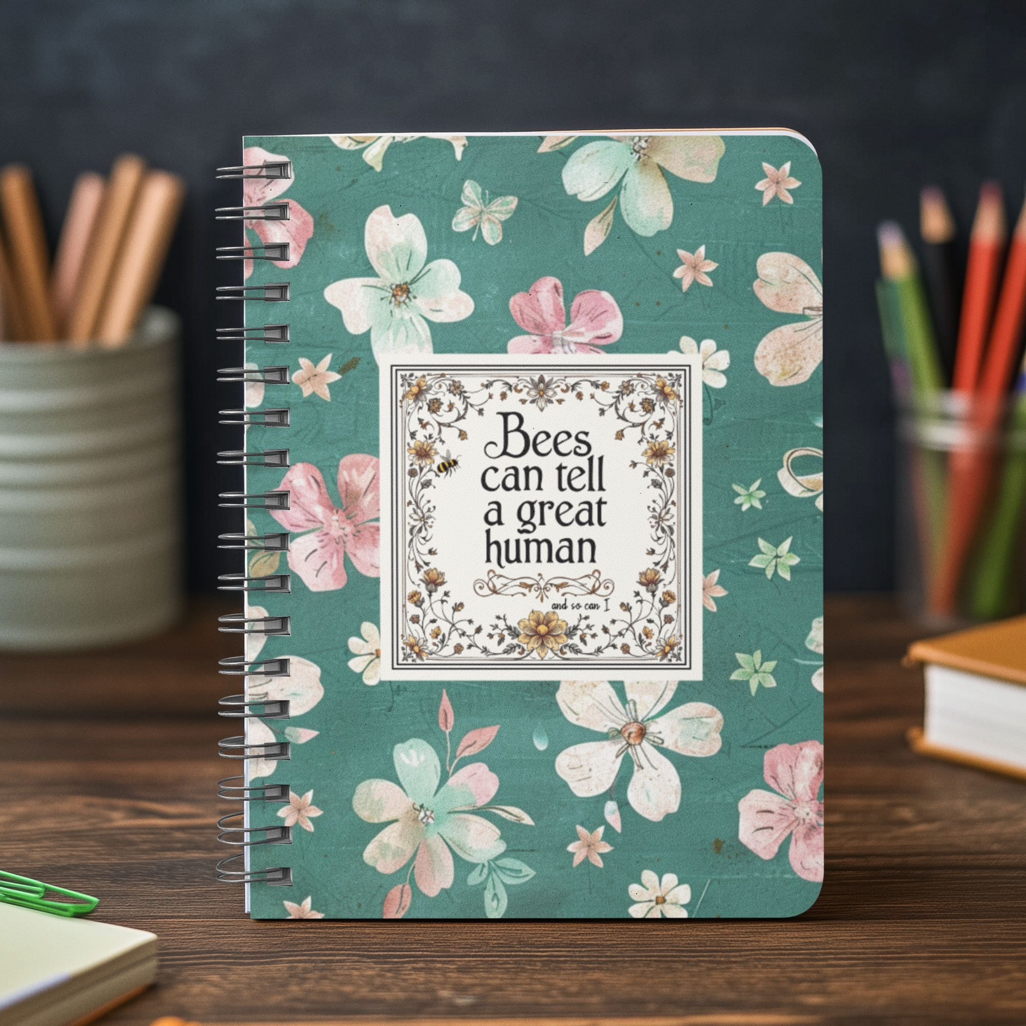 Bees Can Tell a Great Human A5 Notebook