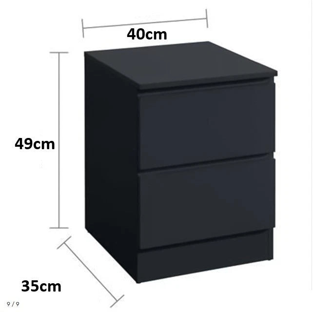 PHANTOM DECOR Drawer Unit with RFID Hidden Compartment Black