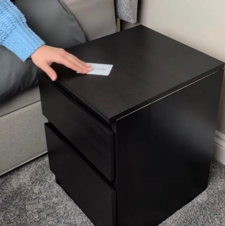 PHANTOM DECOR Drawer Unit with RFID Hidden Compartment Black