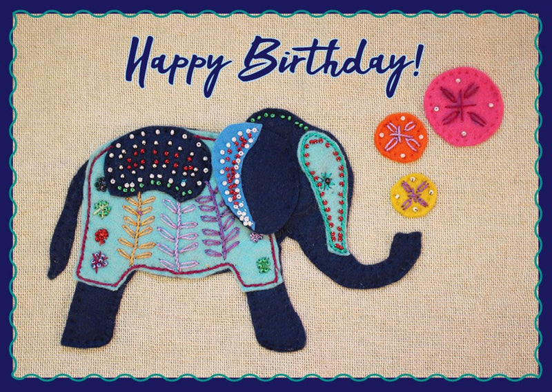 Elephant Birthday Card