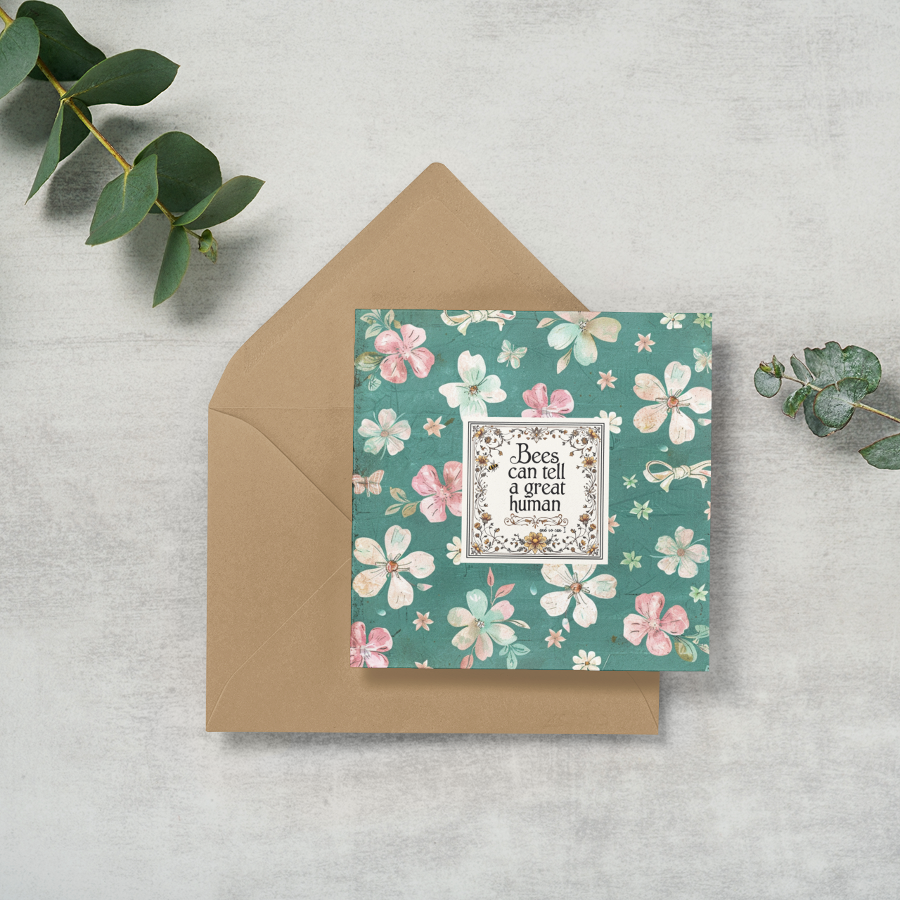 Bees Can Tell a Great Human Greeting Card