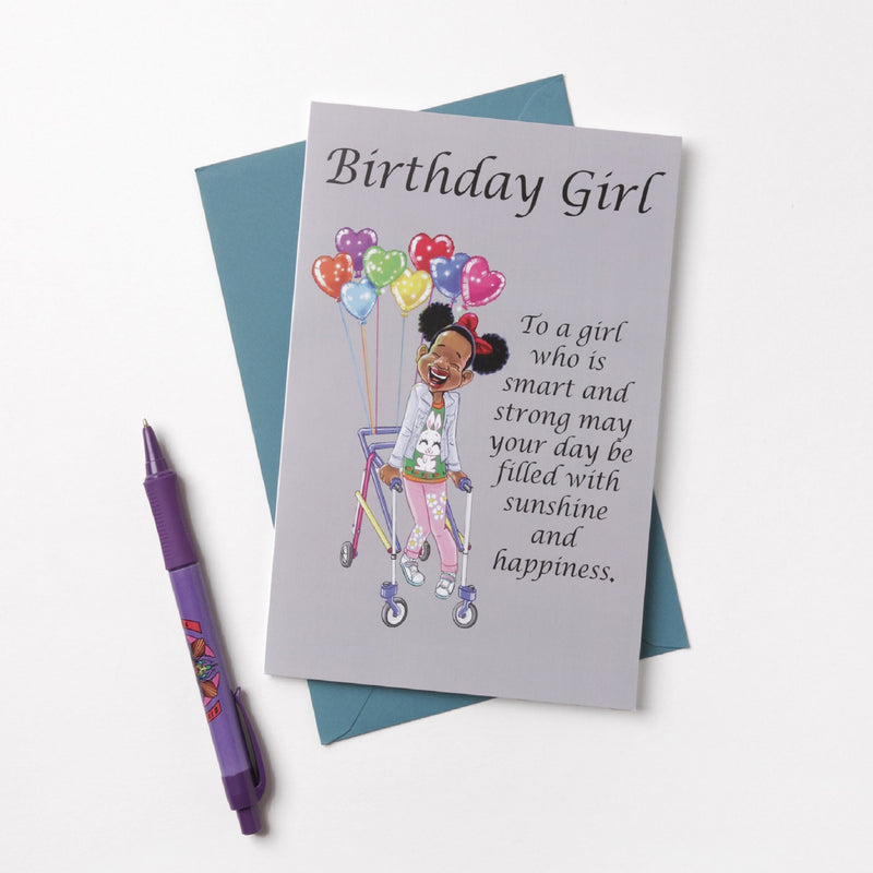 Birthday Girl, Birthday Card by Jacqueline Stephens