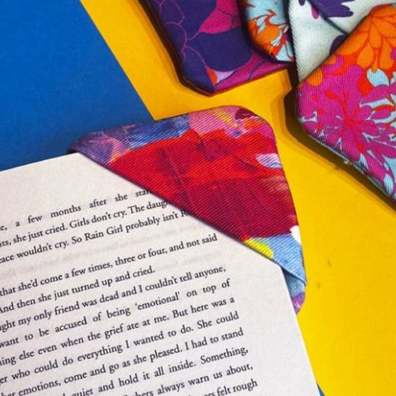Fabric Corner Bookmark by Charley Robinson