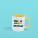 Time to Change Attitudes - Porcelain Coloured Handle Mug