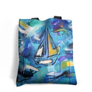 Mahlia Amatina 'Boats Ahoy!' Soft Cotton Tote Bag