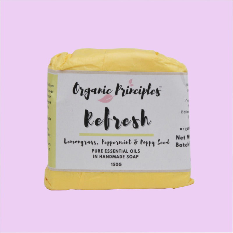 Refresh Lemongrass and Peppermint Essential Oil Soap by Organic Principles