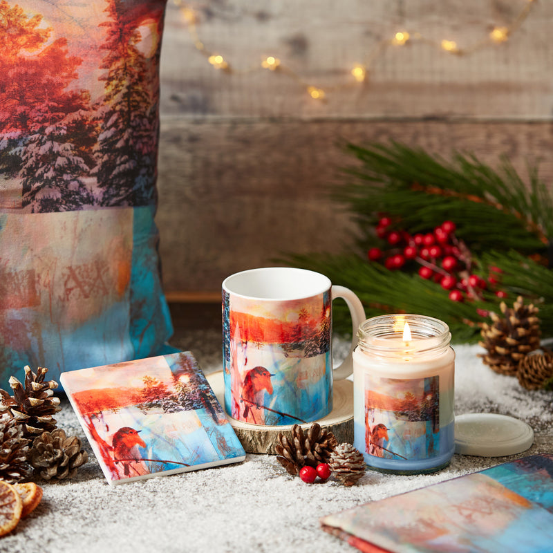 Winter Forest Christmas Mug with exclusive design by Kate Boyce