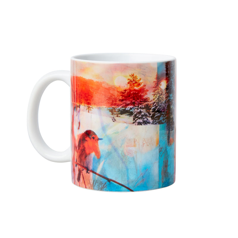 Winter Forest Christmas Mug with exclusive design by Kate Boyce