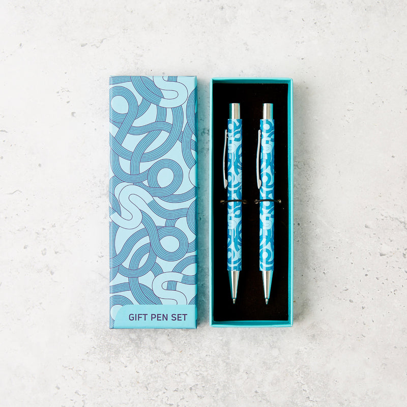 S Swirl Pattern Gift Pen Set