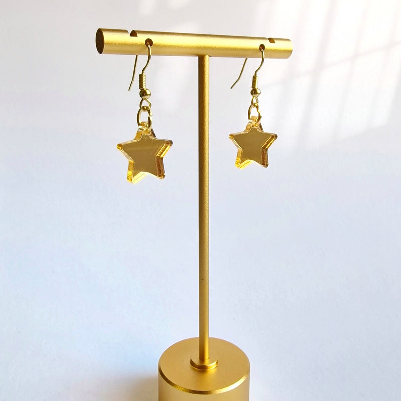Gold Mini Star Earrings by Autumn Aurelia