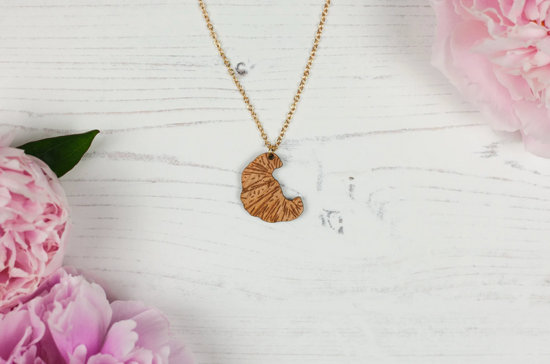 Croissant Pendant Necklace by Autumn Aurelia