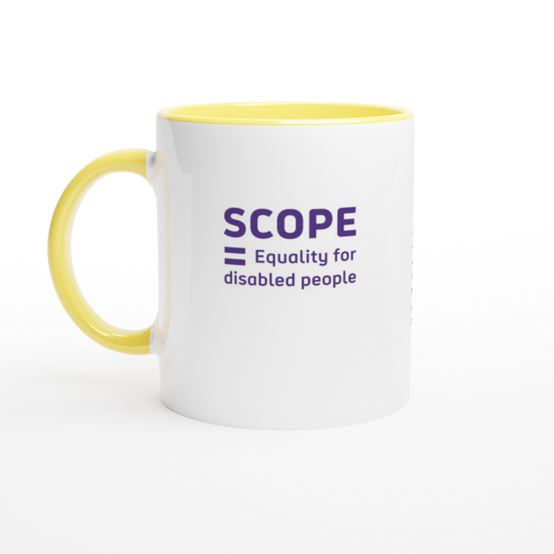 Equality Isn't Just A Buzzword - Porcelain Coloured Handle Mug