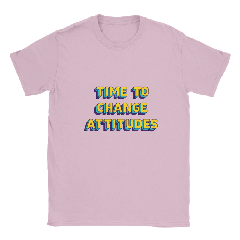 Time to Change Attitudes Statement Kids T-shirt