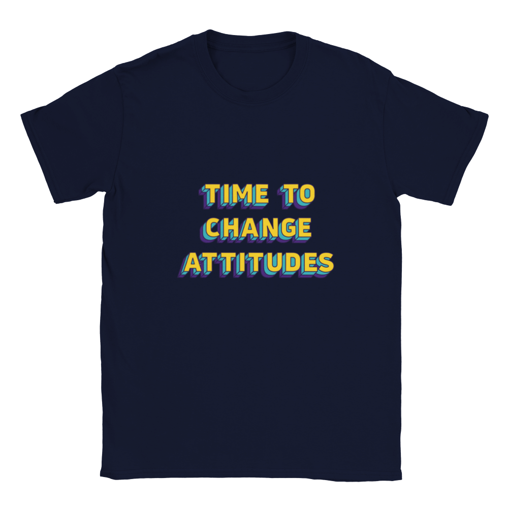 Time to Change Attitudes Statement Kids T-shirt